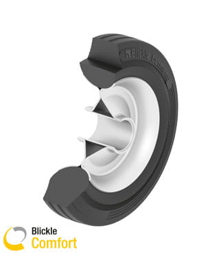 Dvojzložková plná guma „Blickle Comfort“